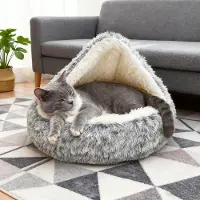 Merkloos Fluffy Dierenbed voor Kat en Hond 50cm