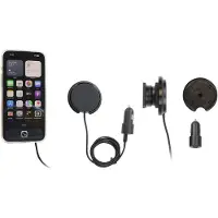 Brodit houder/swivel met Magnetic Charger Qi2 25W zwart/sig
