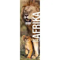 Merkloos Vertikale Kalender 2027 - Panorama formaat met dieren en landschap