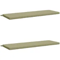 vidaXL Bankkussens SOEST 2 st 100% Polyester Lichtgroen