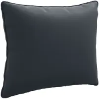 vidaXL Rugkussen PUTTEN 100% Polyester Donkerblauw 60 x 40 x 15 cm