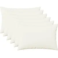 vidaXL Kussensloop 6 st HEERLEN Wit 50 x 75 cm Stof