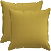 vidaXL Kussensloop 2 st HOUTEN Lichtgroen 80 x 80 cm Faux Linnen