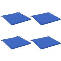 vidaXL Zitkussens SOEST 4 st 100% Polyester Koninklijk Blauw