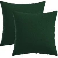 vidaXL Kussensloop 2 st HEERLEN Donkergroen 50 x 50 cm Stof