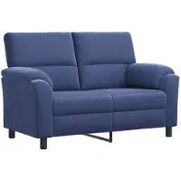 vidaXL Bank Politieblauw 154 x 85 x 93 cm fluweel