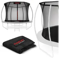 Neo-Sport - Trampolinenet - Binnen - 252 cm - 6 palen - Ritssluiting