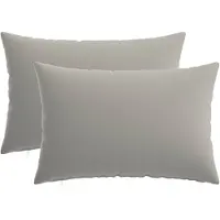 vidaXL Kussen met kussen HEERLEN 2 st Grijs Polyester