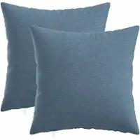 vidaXL Kussensloop 2 st HEERLEN Jeans Blauw 40 x 40 cm Stof