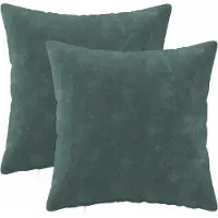 vidaXL Kussensloop 2 st HEERLEN Zee blauw 50 x 50 cm Microfiber Fleece