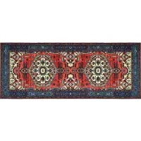 vidaXL Tapijt ORIZ Rood 80 x 200 cm 100% Polyester