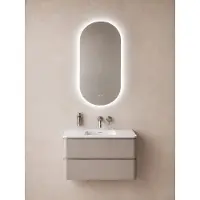 Wiesbaden Lumora Spiegel Ovaal Met LED Verlichting, Dimbaar en Spiegelverwarming 100x50 cm