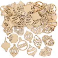 Baker Ross Houten Kerstballen - 72 Stuks Knutselen
