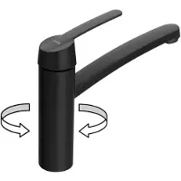 Sapho LISON standkraan voor wastafel, mat zwart