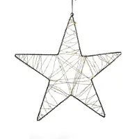 Anna's Collection Kerstster hangend op batterijen | 56 cm | Extra warm wit | 200 lampjes