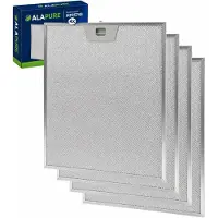 Alapure 4x Metaalfilter voor Faber 133.0335.682 350x280x8mm