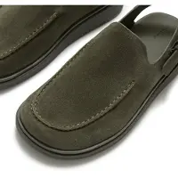 FitFlop Women Gen-FF Suede Back-Strap Mules Deep Olive-Schoenmaat 43