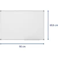MAUL tableau blanc Standard, (L)900 x (H)600mm, gris