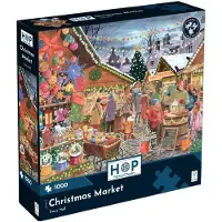 The House of Puzzles Christmas Market Puzzel 1000 Stukjes