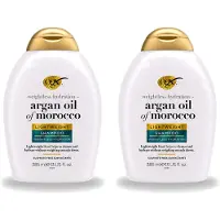 OGX 2 x - Argan Oil of Morocco - Shampoo - Lichtgewicht - Voor Dagelijks Gebruik - 385 ml - Voordeelverpakking - 2 stuks