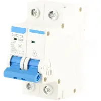 Gistuch DZ47-63 2-polige mini-stroomonderbreker, 400 VAC (20 A)