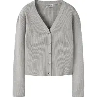 Name it Gebreid vest grijs