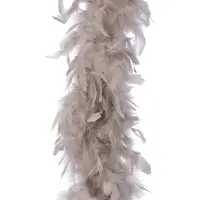 Décoris 2 stuks! Boa Guirlande veer l184 cm kasjmierbruin Kerst