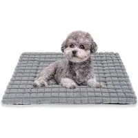 Sonstiges Orthopedisch hondenbed, 75x50 cm, grijs, wasbaar, antislip, met pluche en traagschuim