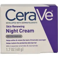CeraVe Skin Renewing Nachtcrème | Niacinamide, Peptidecomplex, Hyaluronzuur | 1,7 Ounce