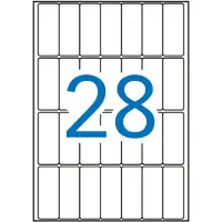 APLI witte etiketten Print & Write ft 20 x 50 mm (b x h), 420 stuks, 28 per blad (1867) - 3 stuks