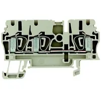 Weidmuller 1608540000-100 Doorgangsserieklem Spanveer Donkerbeige 100 stuk(s) Piece