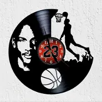 Merkloos Omgoods - Wandklok van Vinyl - De Beste Basketballer Aller Tijden