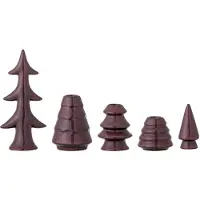 Bloomingville - Woods Candle Holder - Red - Stoneware