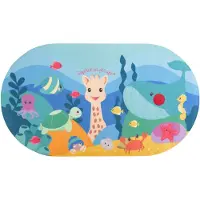 Sophie La Girafe Sophie de Giraf Badmat met Temperatuurindicator - Antislip, Vrolijk Ontwerp met Zeedieren, Geschikt voor 8+ Maanden