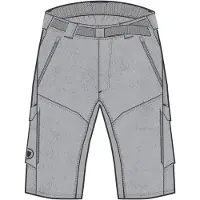 Endura - Hummvee Short met binnenbroek - Fietsbroek M, grijs
