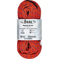 BEAL - Klimtouwen - Rando 8 mm Orange voor Unisex - Maat 48 m - Oranje