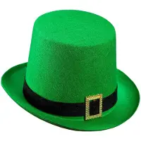 Fortura - Landen Thema Kostuum - Hoge Hoed St. Patricks Day - Groen - Carnavalskleding - Verkleedkleding
