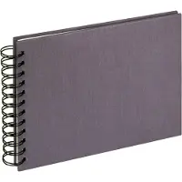 Walther design SA-509-R Cloth - Spiraal album - Formaat 23 x 17 cm - Antraciet