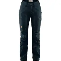 Fjall Raven - Women's Kaipak Trousers Curved - Trekkingbroek 38 - Fixed Length, zwart/blauw