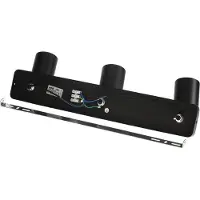 Vito Lugo-3 - Opbouwspot Plafond - 3x GU10 Fitting met verstelbare lichtbundel - 70x450mm - 55x82mm - Zwart