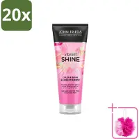 John Frieda 20 x – Conditioner – Vibrant Shine Colour – Glansversterkend – 250 ml - Bulkverpakking - Glansversterking - Douchemop - Haarkleur
