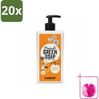 Marcel's Green Soap 20 x - Handzeep - Sinaasappel & Jasmijn - Voor dagelijks gebruik - 500 ml - Bulkverpakking - Handzeep - Douchemop - Natuurlijke handzeep