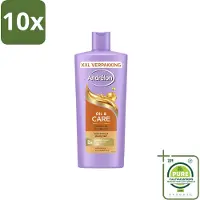 Unilever 10 x – Shampoo – Oil & Care – 685 ml - Grootverpakking - Vaatwasstrips - Haar Verzorging - Pluisvoorkomen - Arganolie Shampoo - Sheaboter - Droog Haar