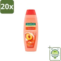 Palmolive 20 x - Naturals - 2in1 Shampoo - Perzik - Hydra Balance - 350 ml - Grootverpakking - Vaatwasstrips - 2 In 1 Shampoo - Haar Reinigen - Haar Hydrateren - Perzik Extract - Haar Verzorgen