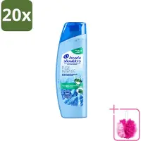Head & shoulders 20 x - Anti-Roos Shampoo - Pure Intense - Extra Verkoelend - 250 ml - Bulkverpakking - Roosvrij haar - Douchemop - Roosbestrijding
