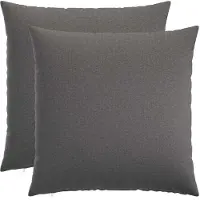 vidaXL Kussensloop 2 st HEERLEN Lichtgrijs 80 x 80 cm Stof