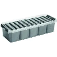 Sunware Q-line mixed box 3,5 liter met metaal baskets 4 x 0,25 liter + 3 x 0,55 liter transp/metaal |