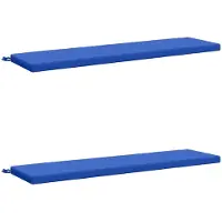 vidaXL Bankkussens SOEST 2 st 100% Polyester Koninklijk Blauw