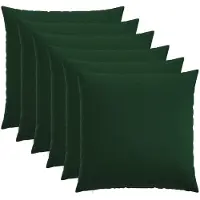 vidaXL Kussensloop 6 st HEERLEN Donkergroen 60 x 60 cm Stof