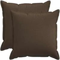 vidaXL Kussensloop 2 st HOUTEN Taupe 80 x 80 cm Faux Linnen